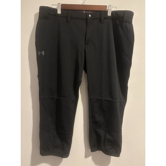 Under Armour Activewear Athletic Pants‎ Black Sports Uniform Baseball Men XL - Picture 1 of 8
